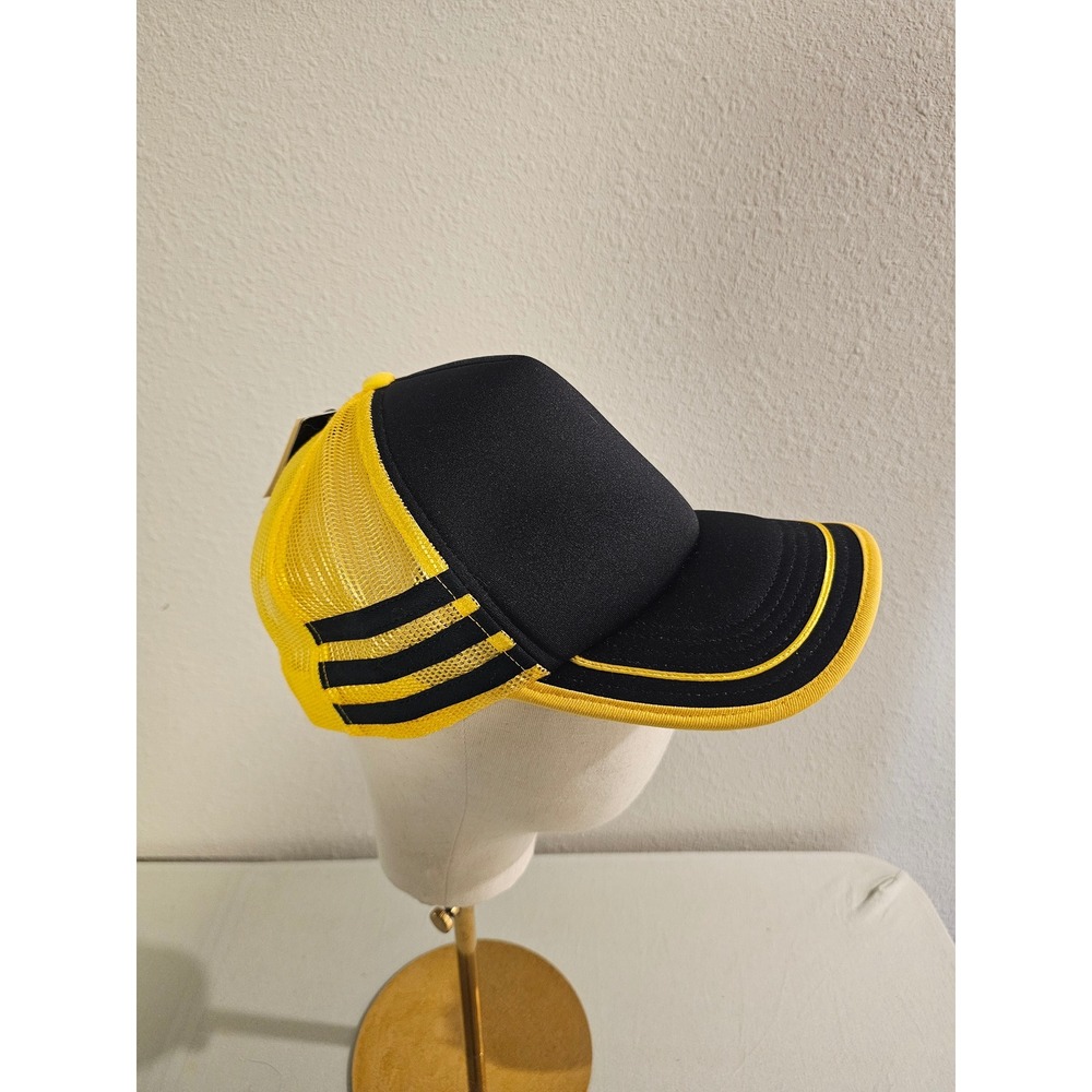 Netflix Stranger Things OSFA Black Yellow Mesh Trucker Hat
